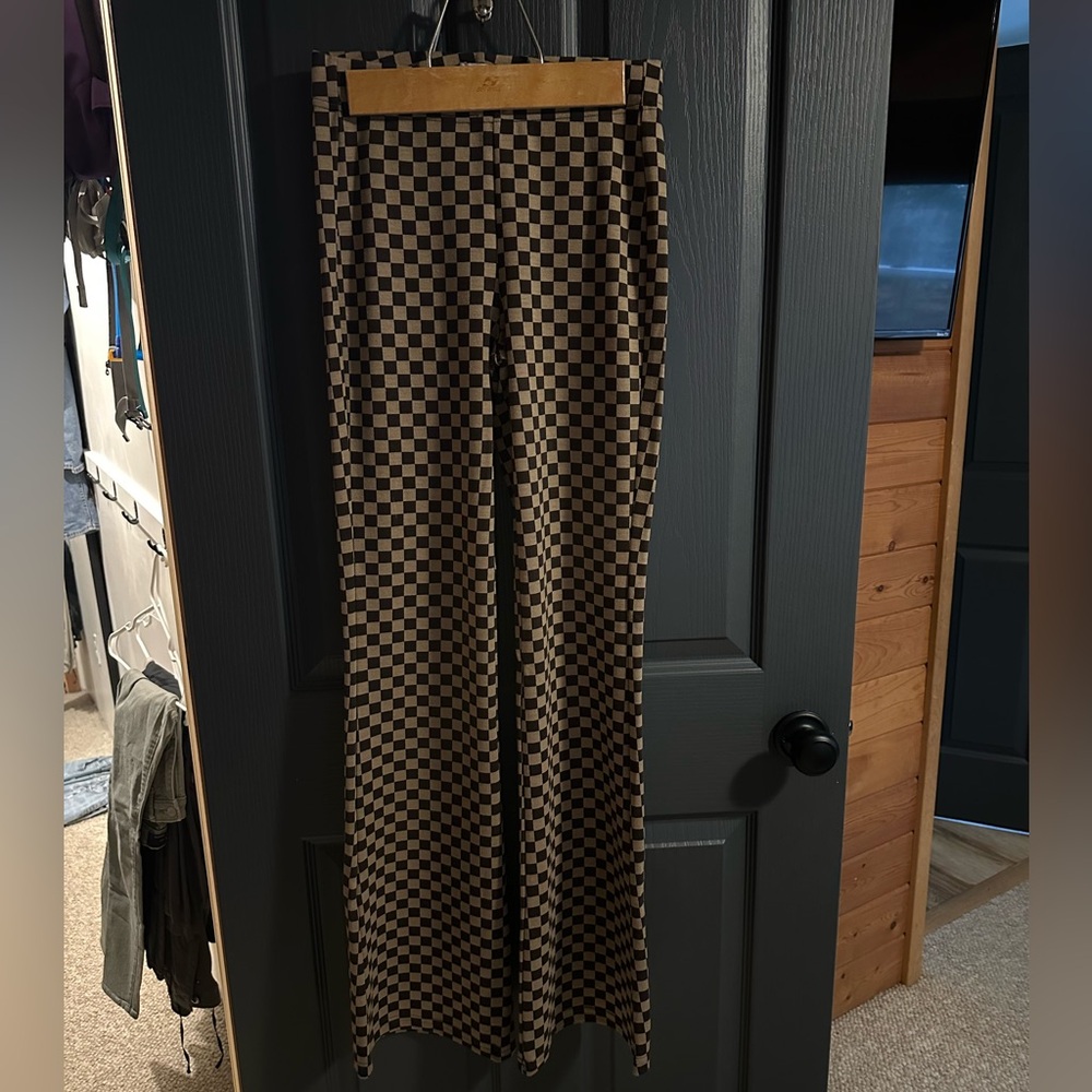 Women’s Urban Outfitters Checkered Brown and Black Pants